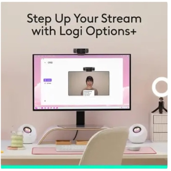 Logitech C922 Pro Stream 1080 Video Streaming, Recording and Video Calling Black - Picture 10 of 12